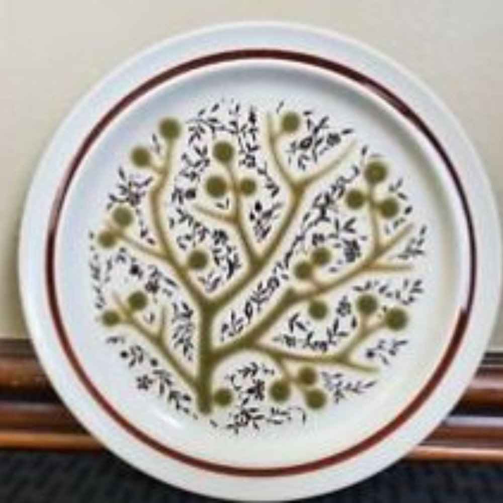 Noritake Primastone Green Tree Dinner Plate - VTG
